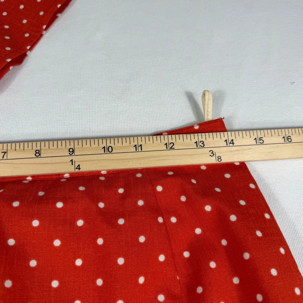Weinberg Paris Skirt Suit Vintage Red White‎ Polka Dot Short Sleeve Blazer Set